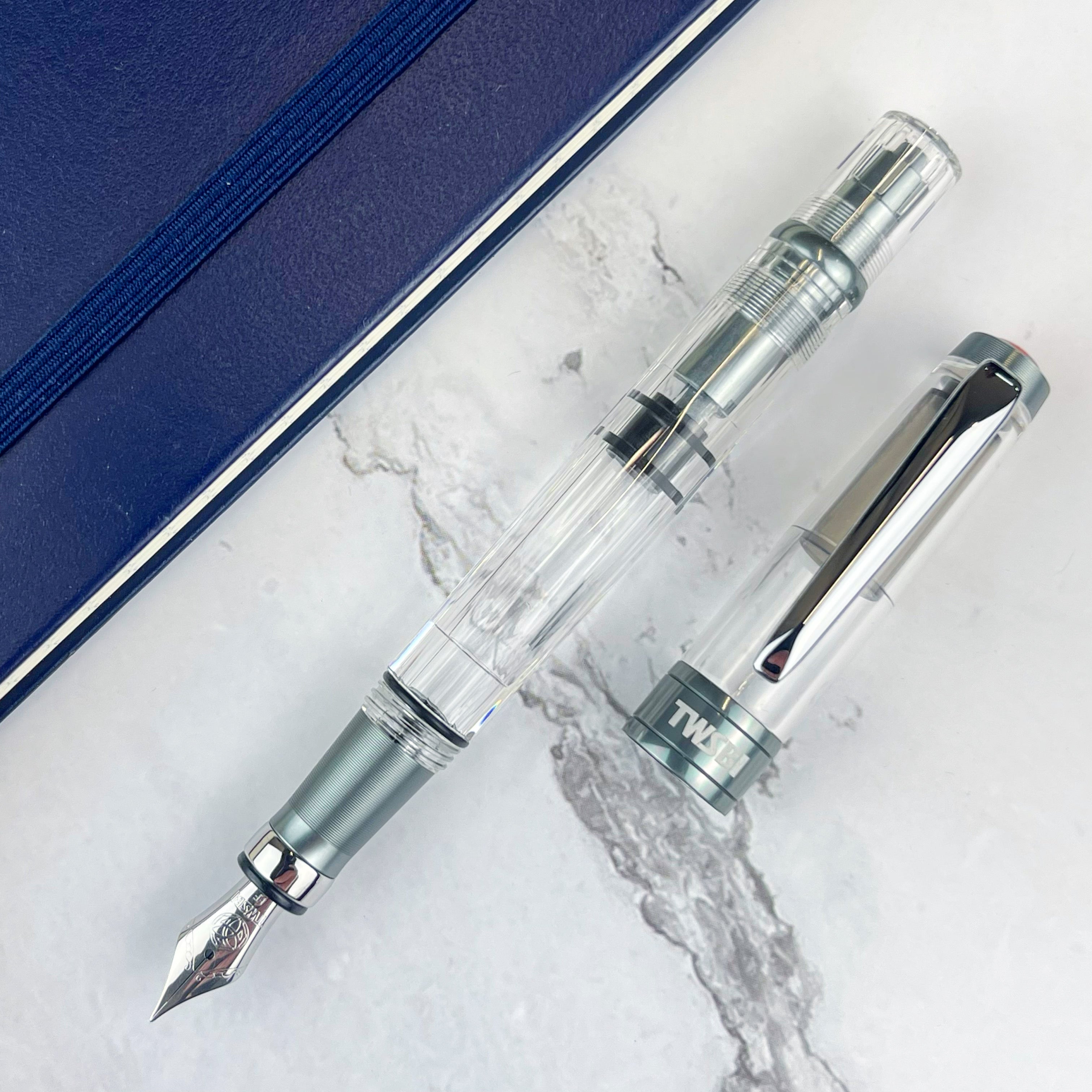 TWSBI Diamond 580ALR Fountain Pen - Nickel Gray - Extra-Fine